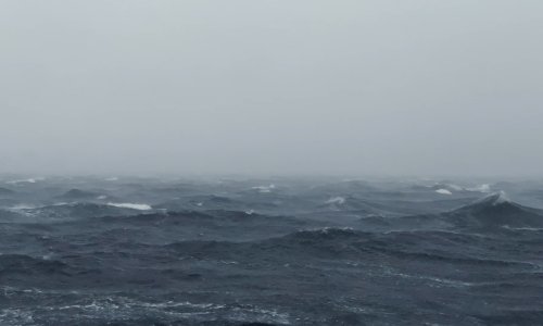 Waves in a stormy sea